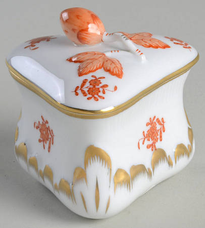 Chinese Bouquet Rust (AOG) 3" Strawberry Bon Bon & Lid