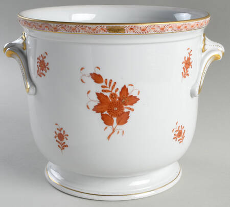 Chinese Bouquet Rust (AOG) 8" Cachepot
