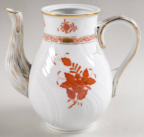 Chinese Bouquet Rust (AOG) Coffee Pot No Lid