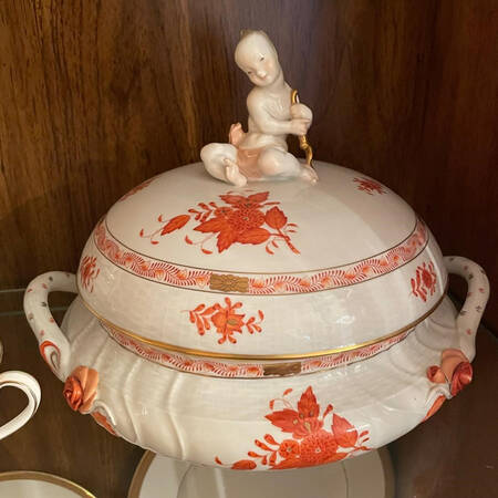 Chinese Bouquet Rust (AOG) Tureen & Lid