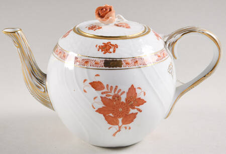 Chinese Bouquet Rust (AOG) Teapot & Lid