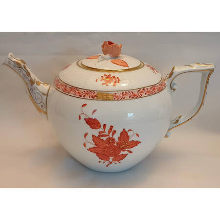Chinese Bouquet Rust (AOG) Teapot & Lid
