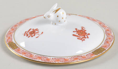 Chinese Bouquet Rust (AOG) Lid for Sugar Bowl