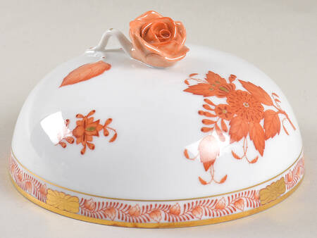 Chinese Bouquet Rust (AOG) Lid for 4" Round Box