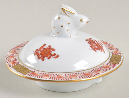 Chinese Bouquet Rust (AOG) Lid for Individual Coffee Pot
