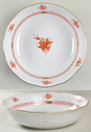 Chinese Bouquet Rust (AOG) 10" Large Salad Serving Bowl