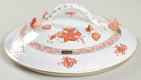 Chinese Bouquet Rust (AOG) Lid for Round Vegetable