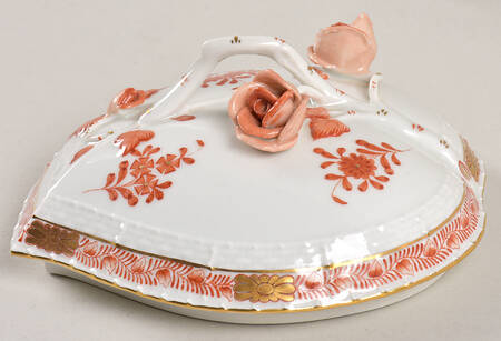 Chinese Bouquet Rust (AOG) Large Household Box, Lid Only