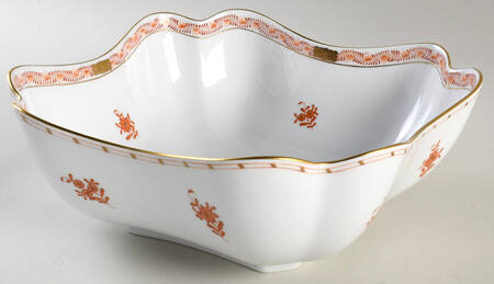 Chinese Bouquet Rust (AOG) 9" Square Salad Serving Bowl