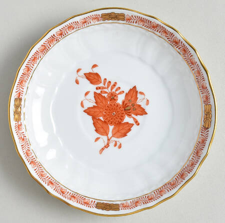 Chinese Bouquet Rust (AOG) Saucer for Flat Cup