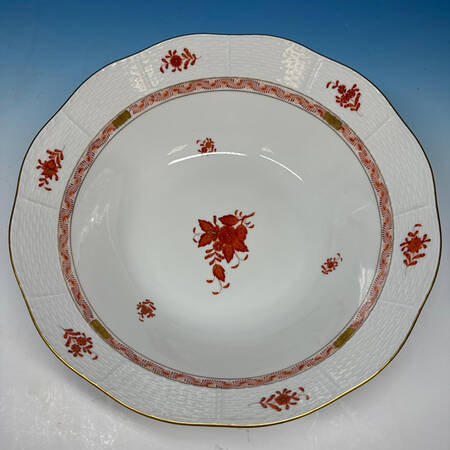 Chinese Bouquet Rust (AOG) 12" Large Salad Serving Bowl