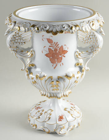 Chinese Bouquet Rust (AOG) Vase/Urn No Lid