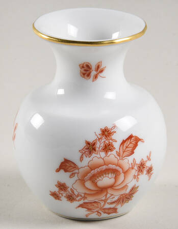 Chinese Bouquet Rust (AOG) 2" Mini Bud Vase by Herend