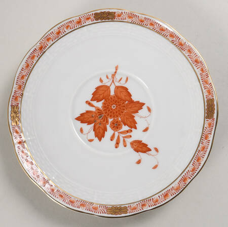 Chinese Bouquet Rust (AOG) Saucer for Cream Soup Bowl