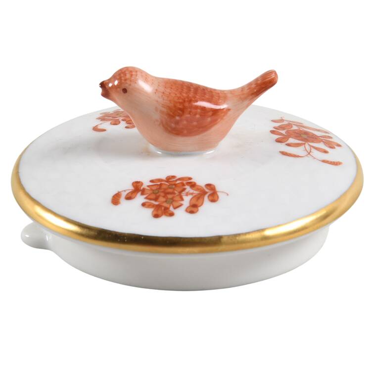Chinese Bouquet Rust (AOG) Lid for Teapot
