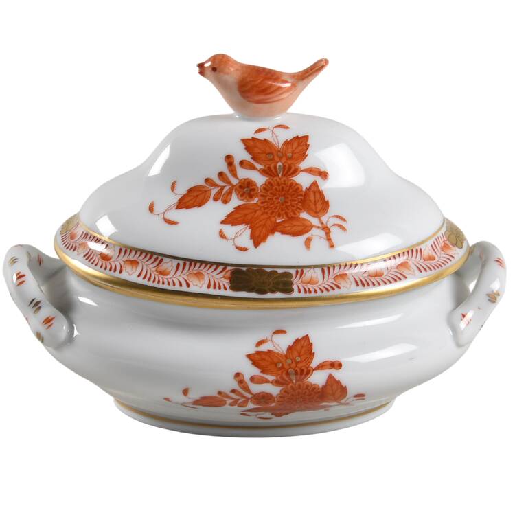 Chinese Bouquet Rust (AOG) Mini Tureen & Lid