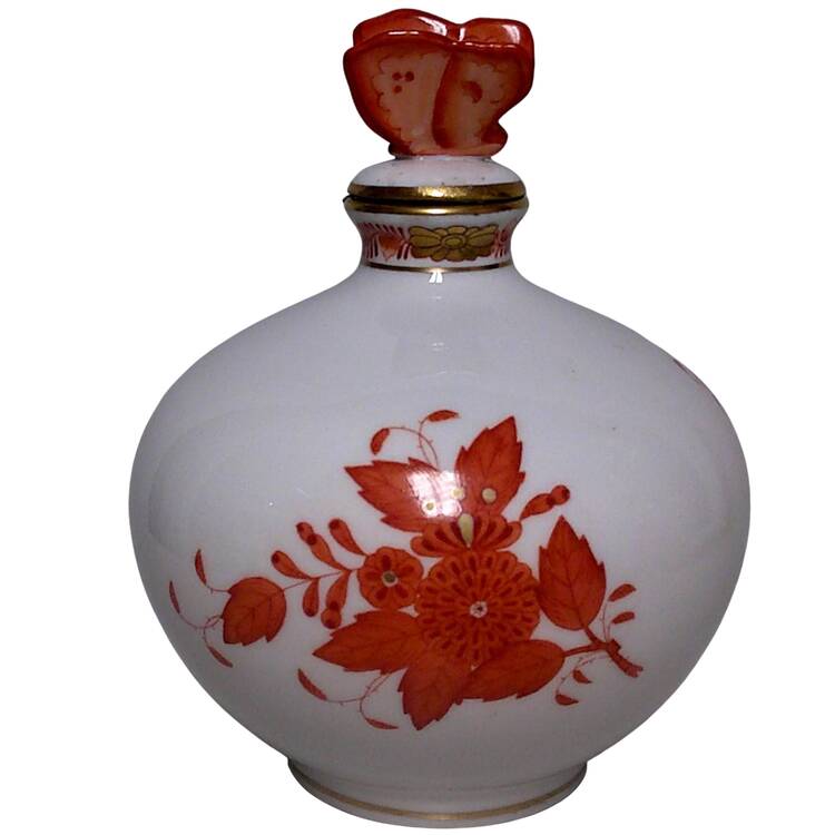 Chinese Bouquet Rust (AOG) Perfume Bottle with Stopper