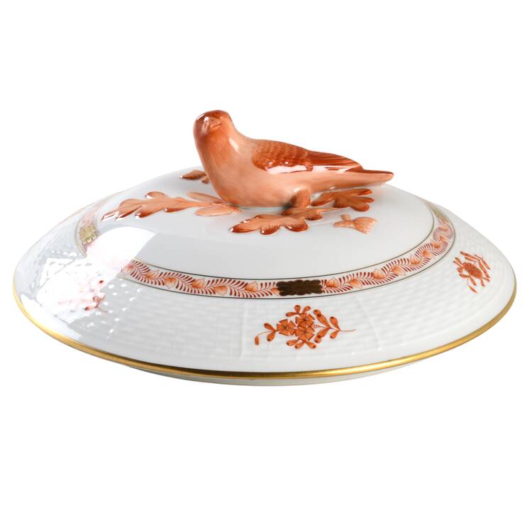 Chinese Bouquet Rust (AOG) Lid for Round Vegetable