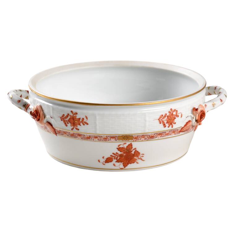 Chinese Bouquet Rust (AOG) Round Vegetable No Lid