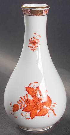 Chinese Bouquet Rust (AOG) 6" Bud Vase by Herend