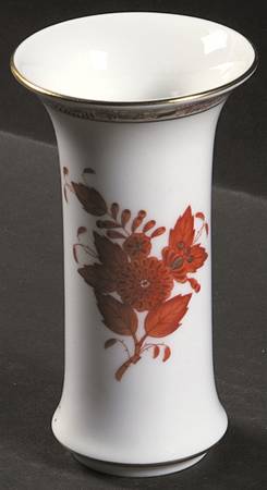 Chinese Bouquet Rust (AOG) Small Vase