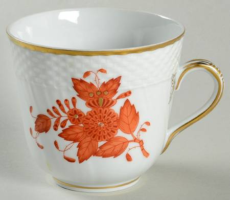 Chinese Bouquet Rust (AOG) Flat Demitasse Cup