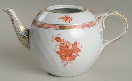 Chinese Bouquet Rust (AOG) Teapot No Lid