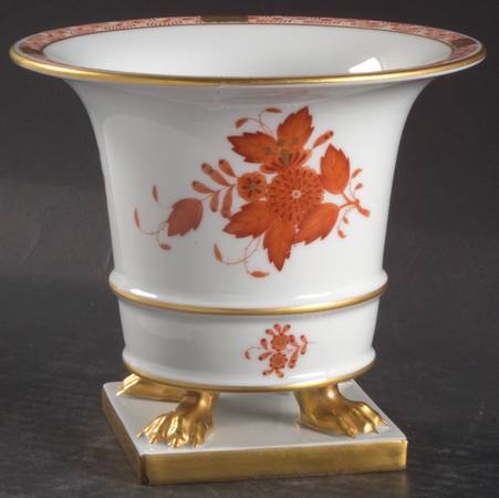Chinese Bouquet Rust (AOG) 5" Claw Footed Urn Vase