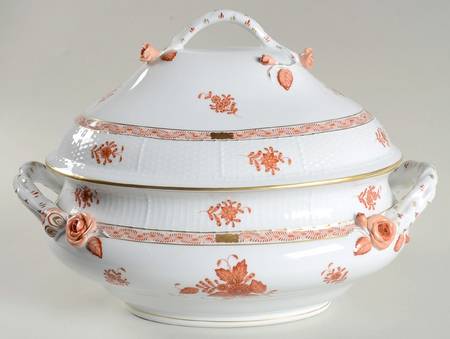 Chinese Bouquet Rust (AOG) Oval Tureen & Lid