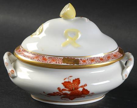 Chinese Bouquet Rust (AOG) Mini Tureen & Lid