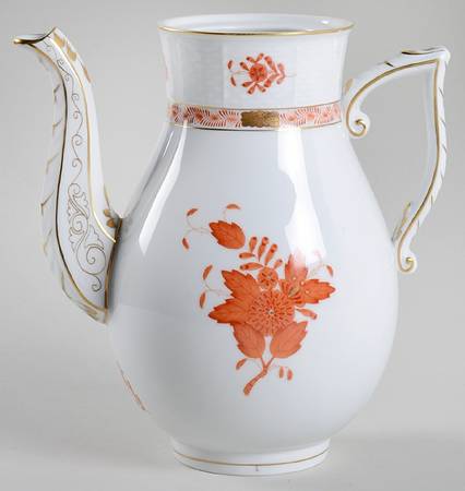 Chinese Bouquet Rust (AOG) Small Coffee Pot No Lid