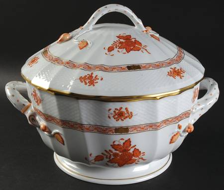 Chinese Bouquet Rust (AOG) Tureen & Lid