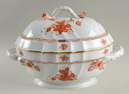Chinese Bouquet Rust (AOG) Tureen & Lid