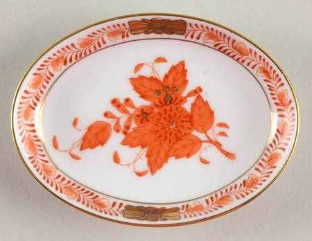 Chinese Bouquet Rust (AOG) 3" Oval Ashtray