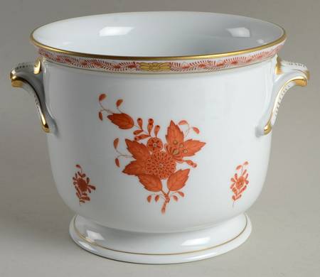 Chinese Bouquet Rust (AOG) 5" Cachepot by Herend