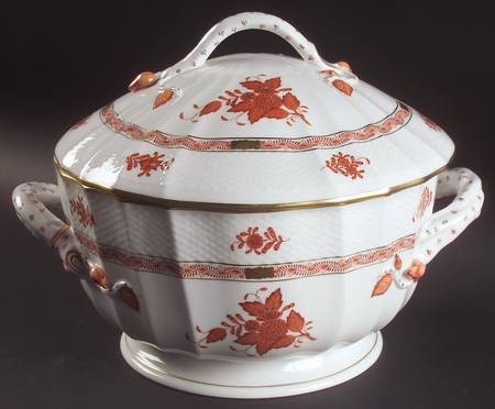 Chinese Bouquet Rust (AOG) Tureen & Lid
