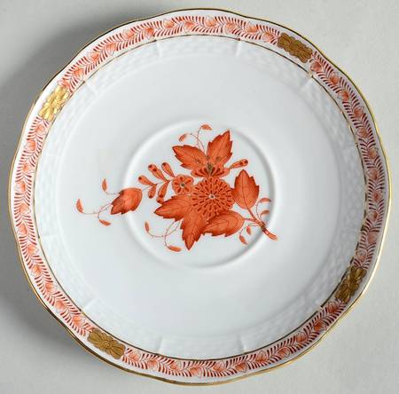 Chinese Bouquet Rust (AOG) Saucer for Bouillon Cup