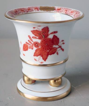 Chinese Bouquet Rust (AOG) 3" Ball Footed Vase