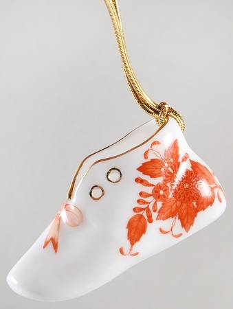 Chinese Bouquet Rust (AOG) Mini Baby Shoe Ornament