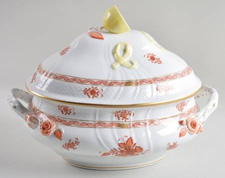 Chinese Bouquet Rust (AOG) Tureen & Lid