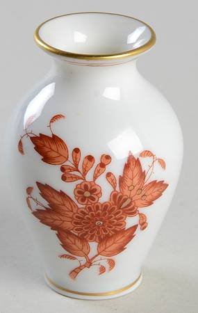 Chinese Bouquet Rust (AOG) 2" Bud Vase by Herend
