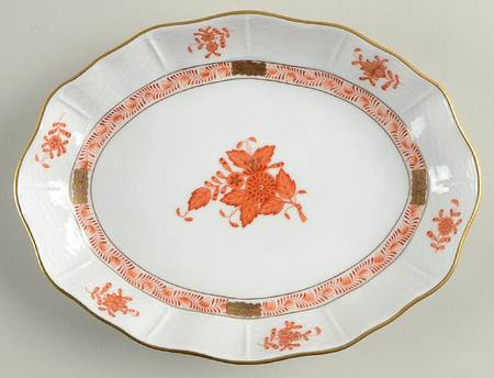 Chinese Bouquet Rust (AOG) Relish by Herend