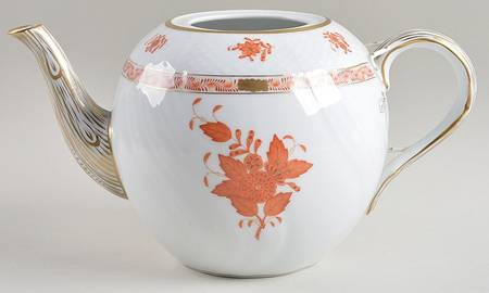 Chinese Bouquet Rust (AOG) Teapot No Lid