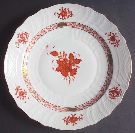 Chinese Bouquet Rust (AOG) Luncheon Plate by Herend