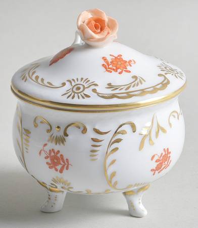 Chinese Bouquet Rust (AOG) 3" 3 Toed Bon Bon & Lid