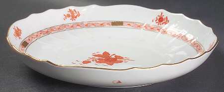 Chinese Bouquet Rust (AOG) 10" Round Vegetable Bowl