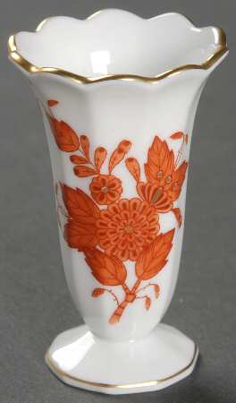 Chinese Bouquet Rust (AOG) 2" Mini Bud Vase by Herend