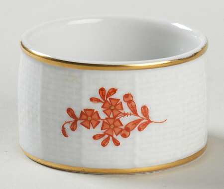 Chinese Bouquet Rust (AOG) Napkin Ring by Herend