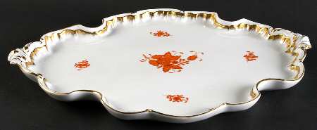Chinese Bouquet Rust (AOG) 15" Rococco Dish