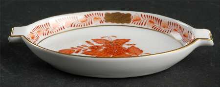 Chinese Bouquet Rust (AOG) 4" Ashtray by Herend